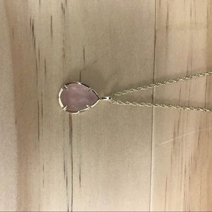 Blush pink Kendra shirt necklace